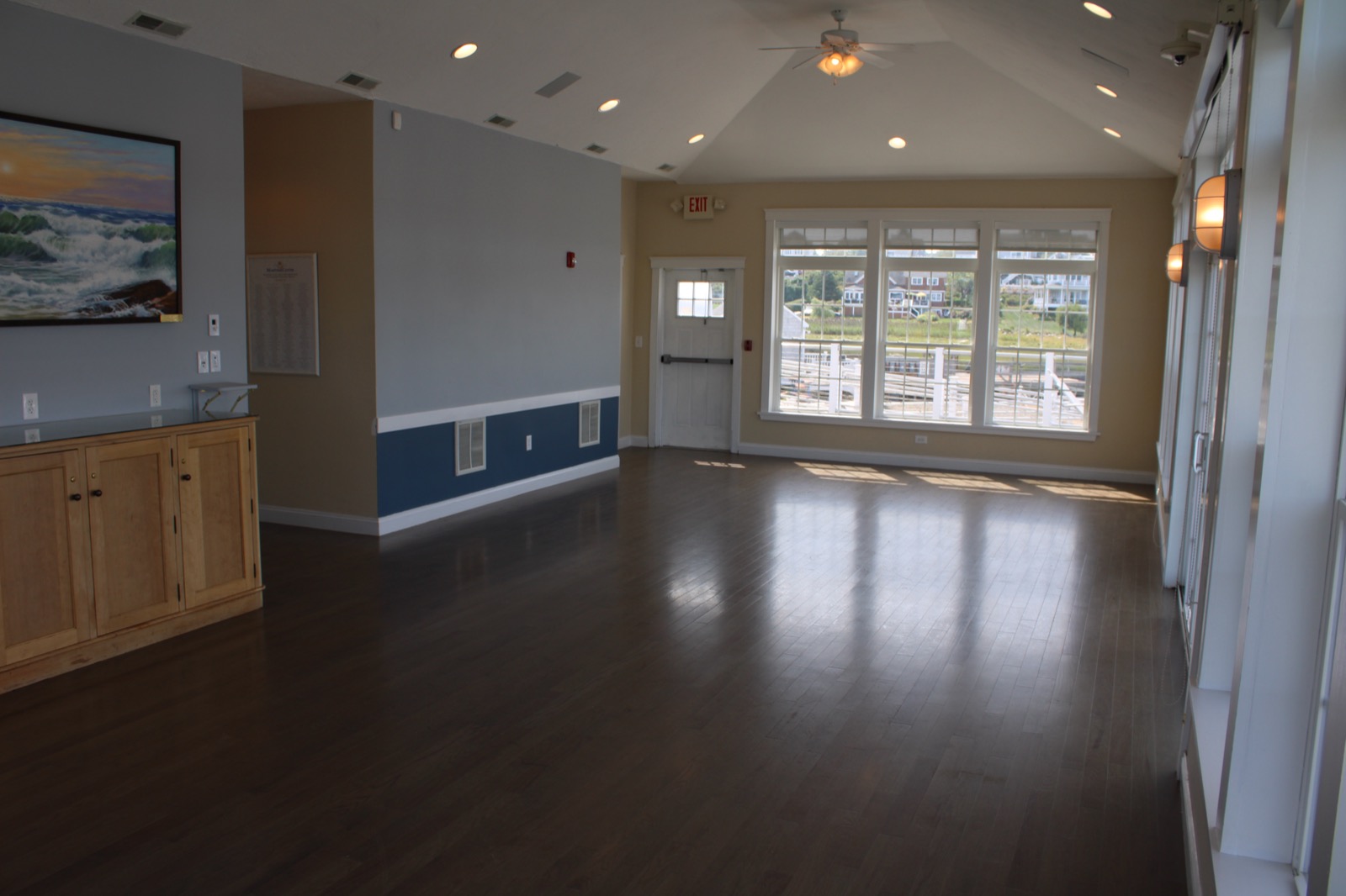 Function room harbor view